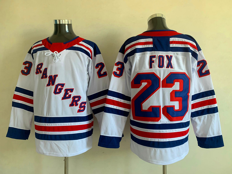 Men's New York Rangers Adam Fox #23 White Jersey